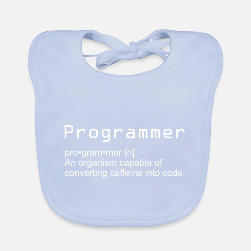 Programmeur programme cadeau geek geek Bavoir bio Bébé