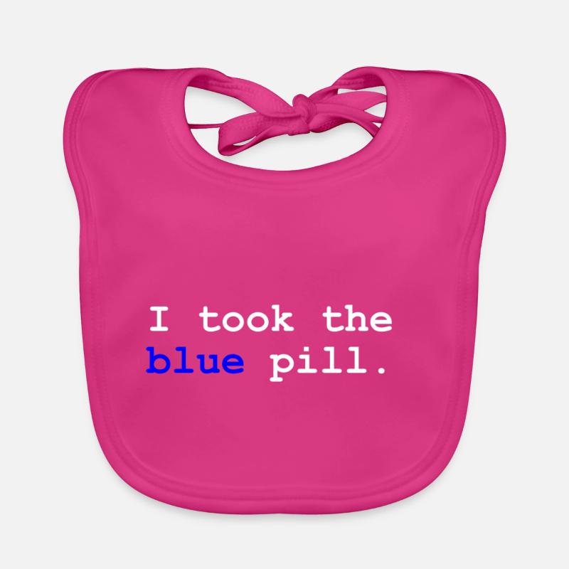 Nerd Geek nerdig Geschenk Geschenkidee Matrix - Baby Bio-Lätzchen - Fuchsia