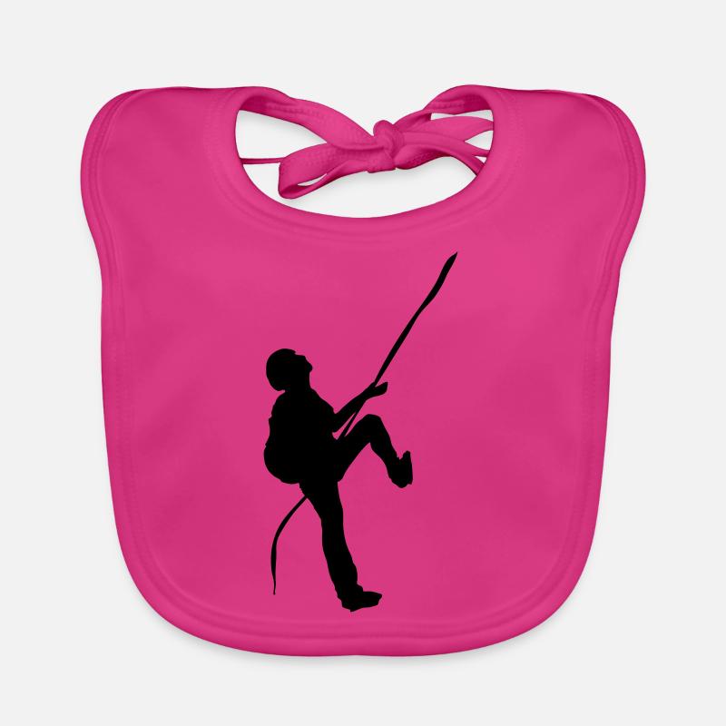 Escalade - Bavoir bio Bébé - fuchsia