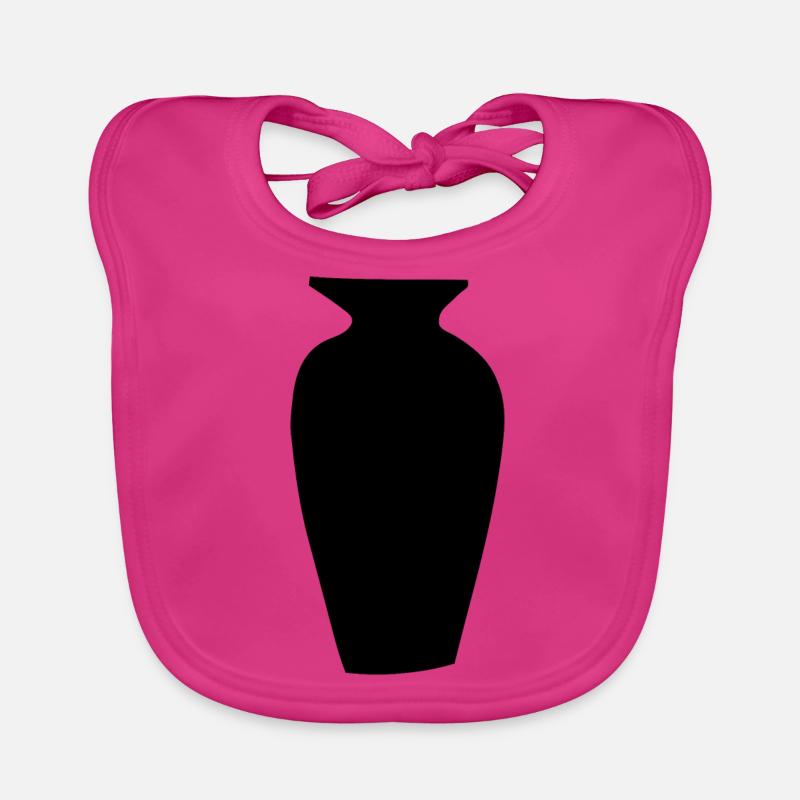 Abstrakte Kunst Objekt Vase Geschenkidee Baby Bio-Lätzchen