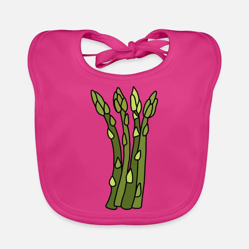 Temps des asperges Bavoir bio Bébé