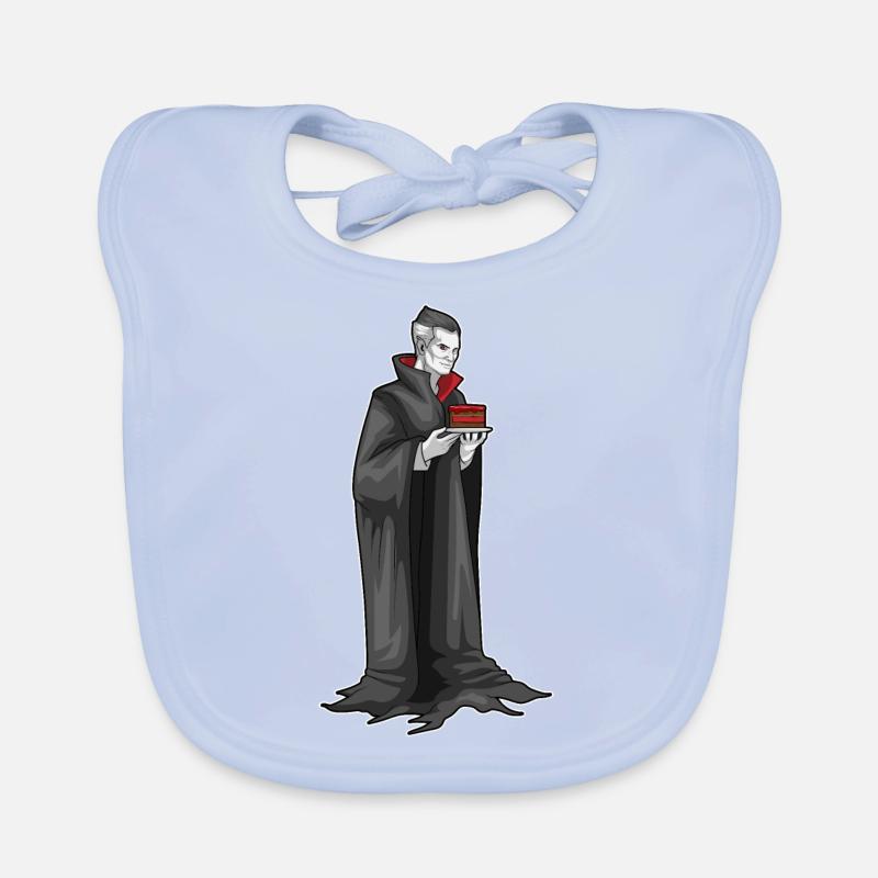 Vampire Halloween Cake Organic Baby Bibs