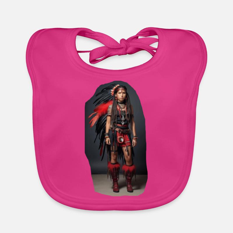 Fille indienne Bavoir bio Bébé