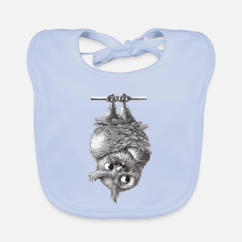 Vampire Owl - Dracula Owl Organic Baby Bibs