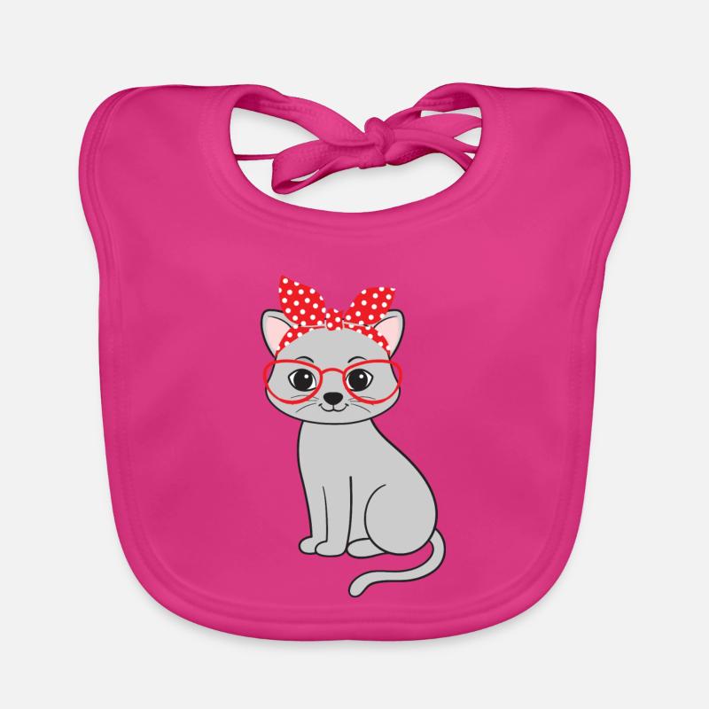 Katze Katzen Baby Bio-Lätzchen