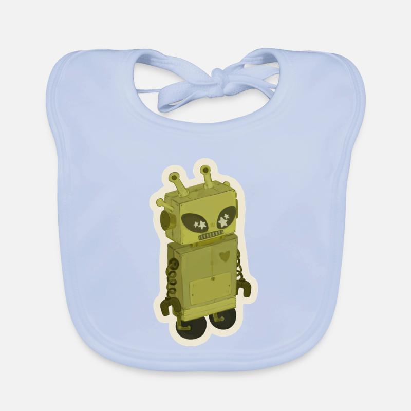 Außerirdischer Roboter Baby Bio-Lätzchen