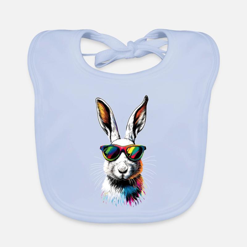Mountain Rabbit Arctic Hare Albino Rabbit White Rabbit Organic Baby Bibs