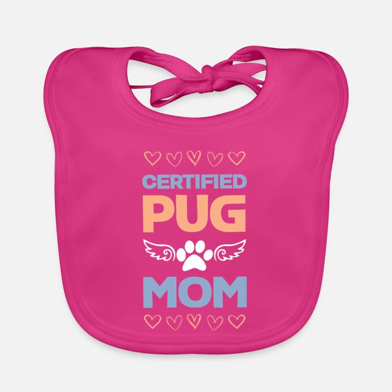 Zertifizierte Pug-Mama Baby Bio-Lätzchen