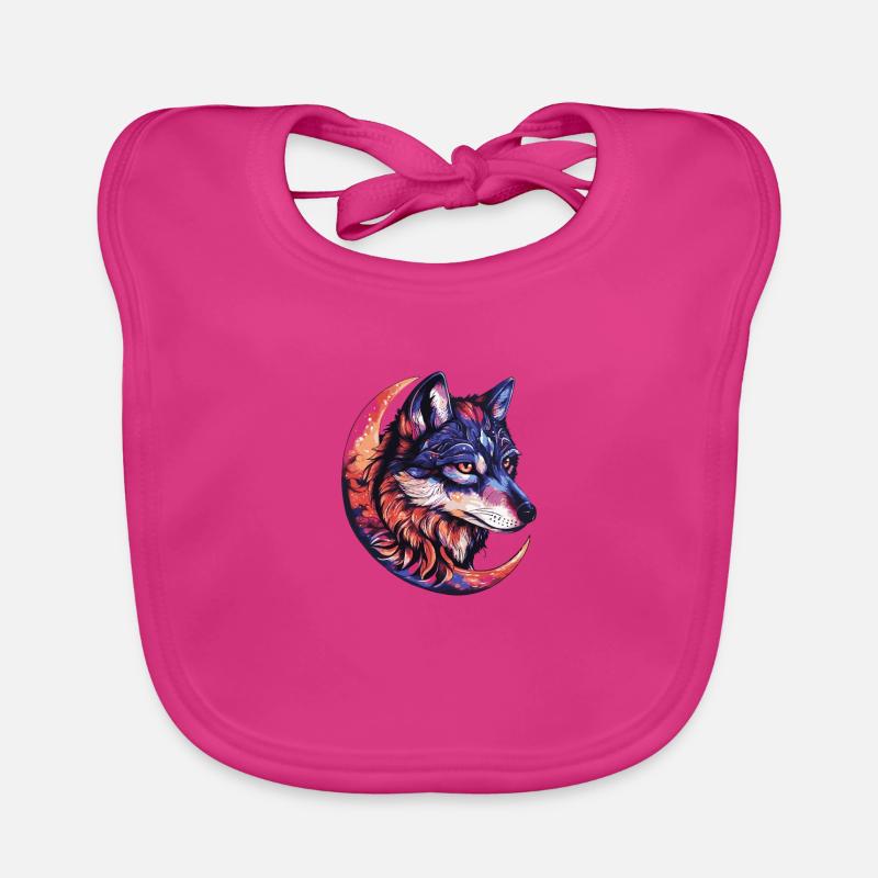 Lune du loup Bavoir bio Bébé