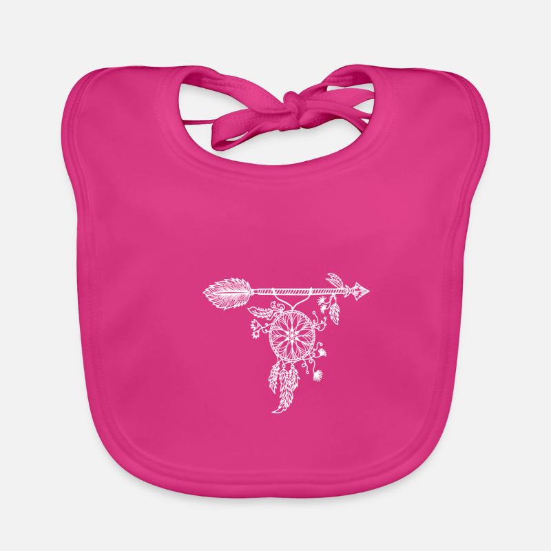 Traumfänger Indianer Mandala Traum Geschenkidee Baby Bio-Lätzchen