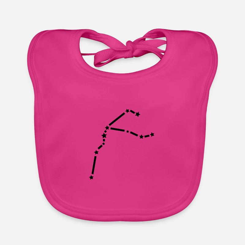 Aquarius constellation constellation / horoscope Organic Baby Bibs