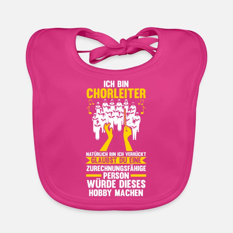 Chorleiter Beruf Chorleitung Geschenk Baby Bio-Lätzchen