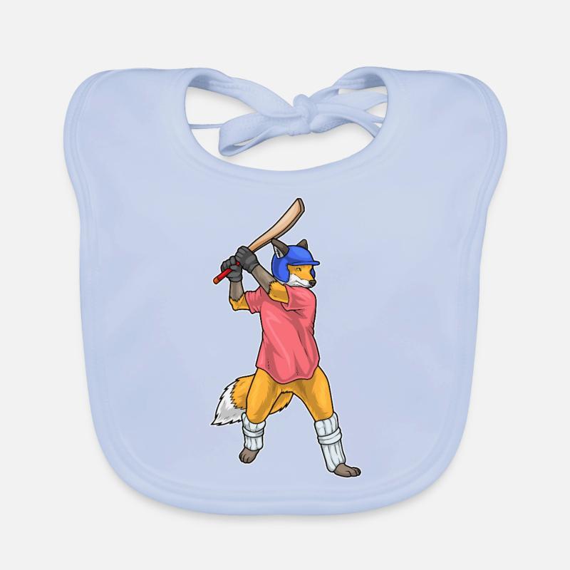 Fuchs Cricket Cricketschläger Baby Bio-Lätzchen