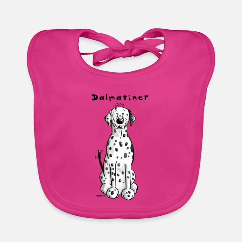 Knuffiger Dalmatiner Baby Bio-Lätzchen