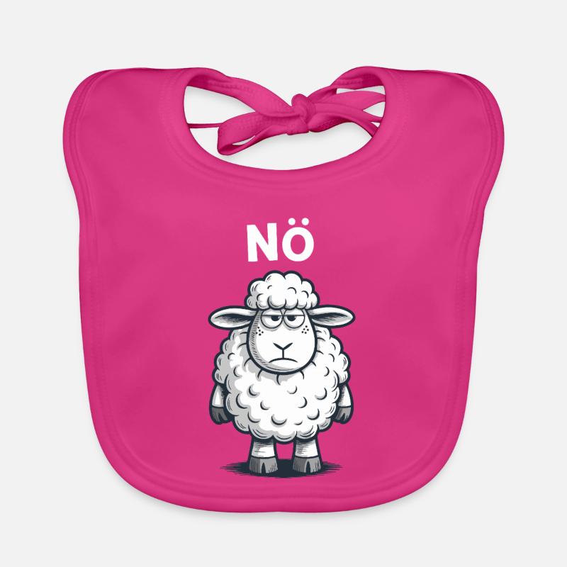 Basse-Autriche – Grumpy Sheep Humour Design Bavoir bio Bébé