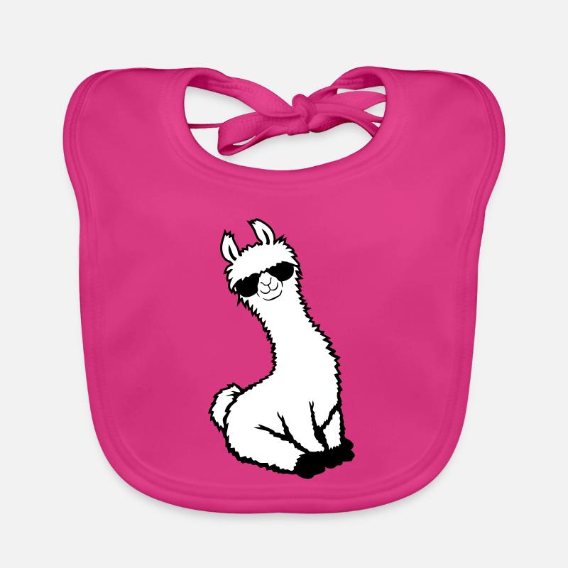Pas de drame Lama Lunettes de soleil cool assis détendu Bavoir bio Bébé