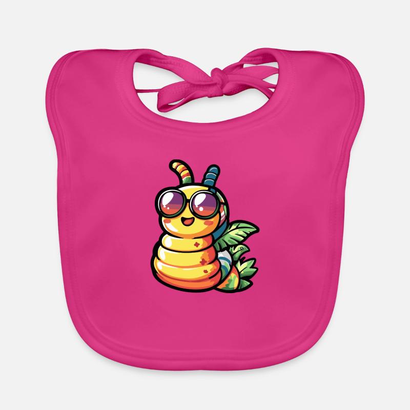 Worm Comic Holiday Organic Baby Bibs