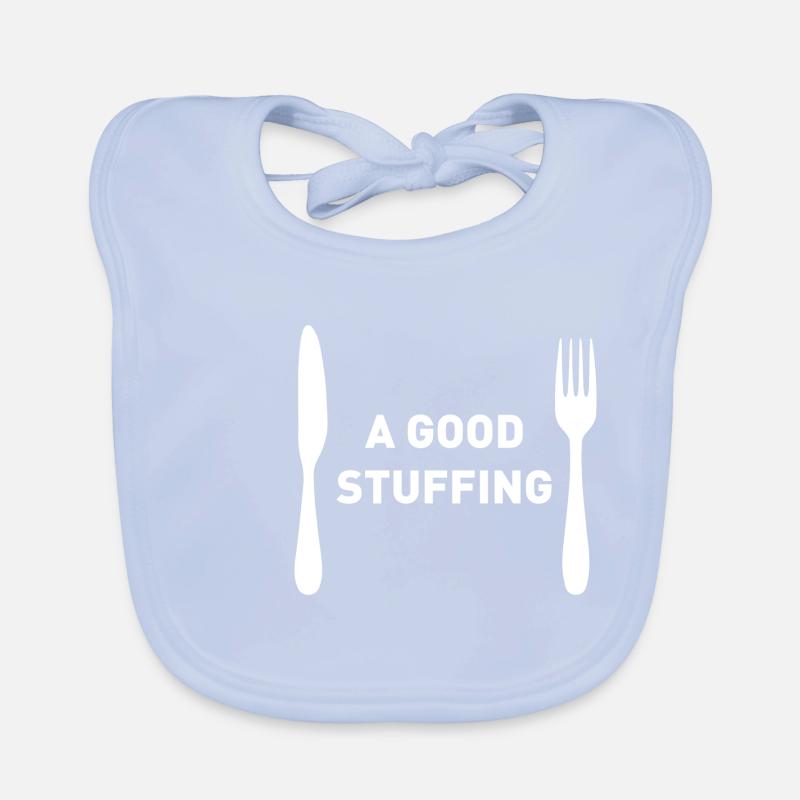 Funny Christmas Dinner Menu Choice A Good Stuffing Organic Baby Bibs