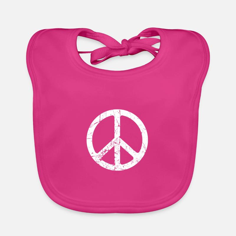 Peace Sign Baby Bio-Lätzchen