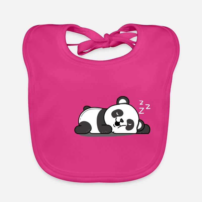 Panda endormi Bavoir bio Bébé