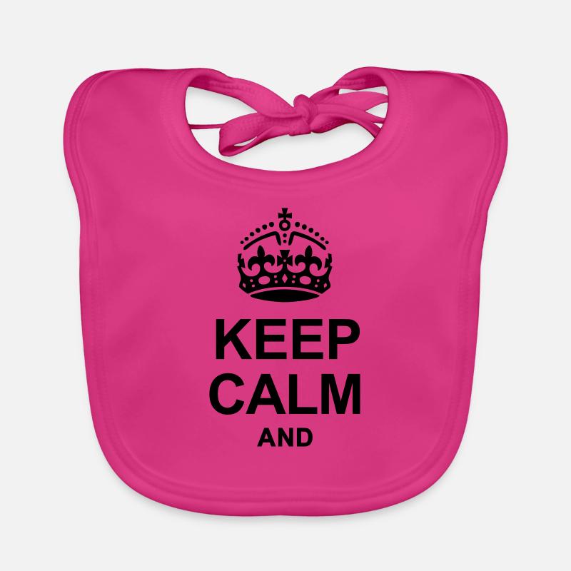 Keep Calm And Fu*#ing Keep Calm Organic Baby Bibs