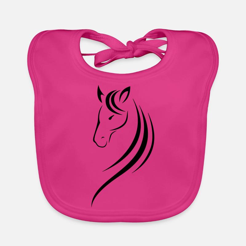 HORSE'S HEAD Baby Bio-Lätzchen