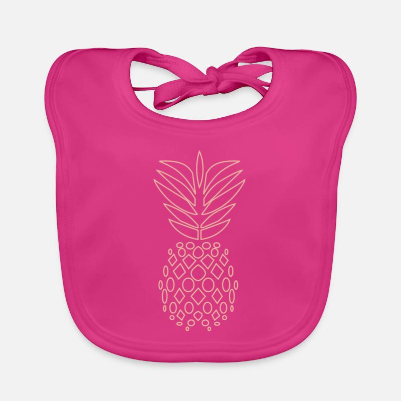 Ananas graphiques Bavoir bio Bébé