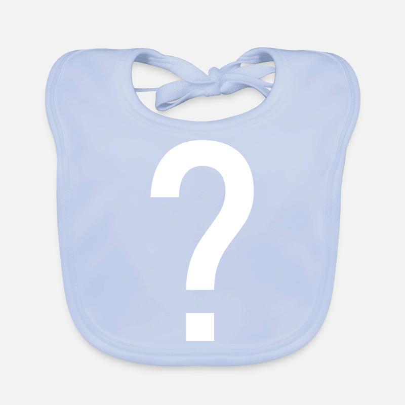 Question mark question sign gift idea design Organic Baby Bibs