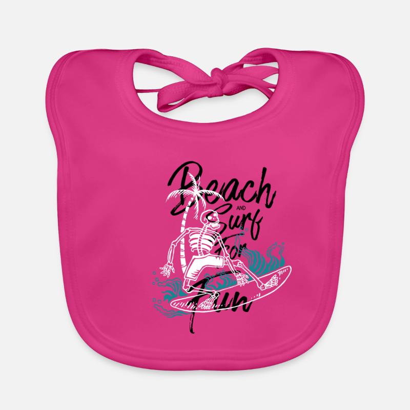 Plage et surf Bavoir bio Bébé