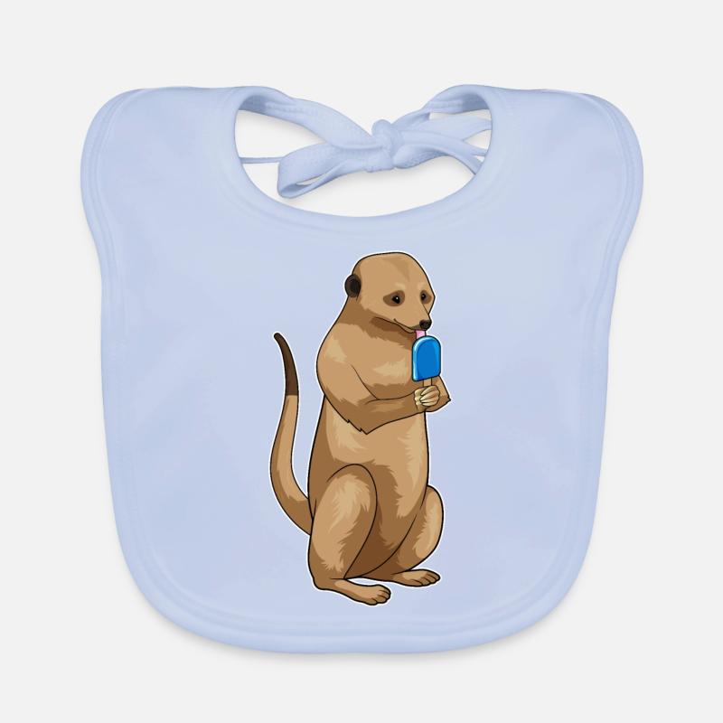 Meerkat popsicles Organic Baby Bibs
