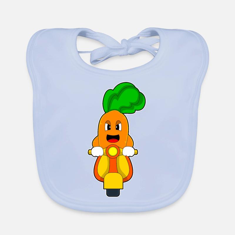 Karotte Motorroller Baby Bio-Lätzchen