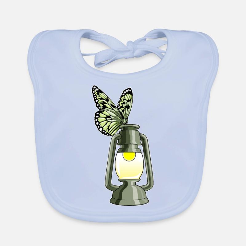 Butterfly Lantern Organic Baby Bibs