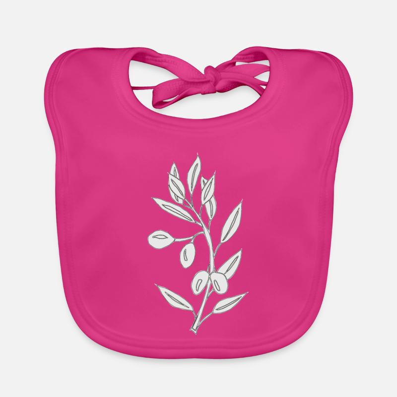 gris olive Bavoir bio Bébé
