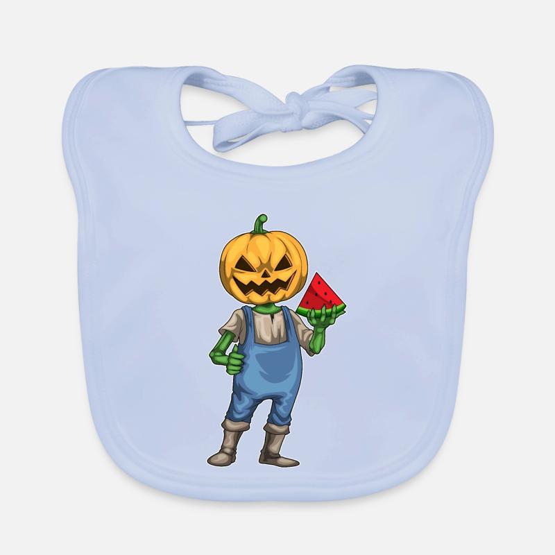 Jack O'Lantern Halloween Wassermelone Baby Bio-Lätzchen