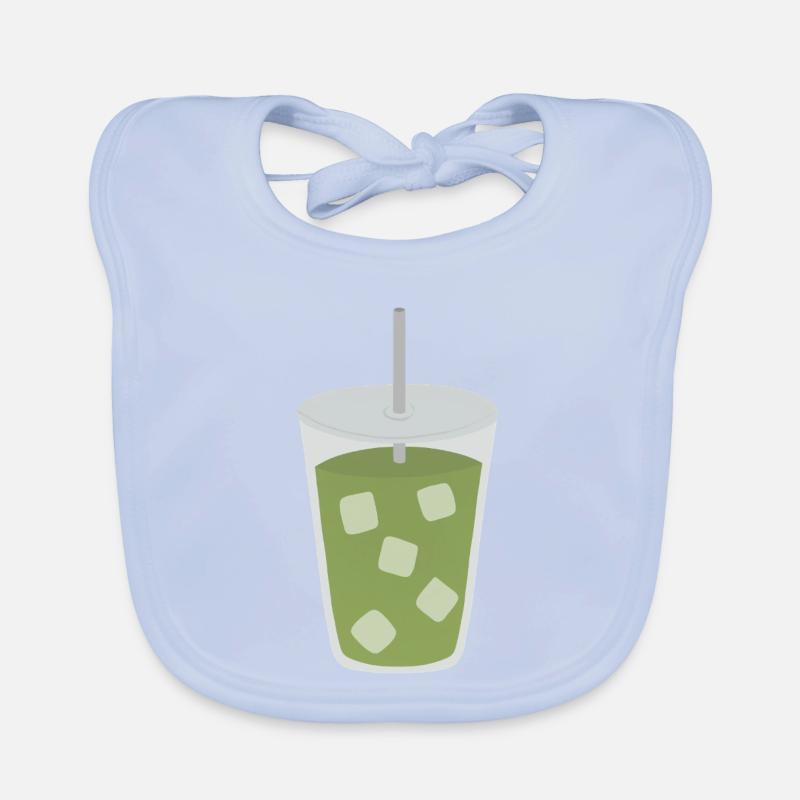Boisson glacée au matcha latte Bavoir bio Bébé