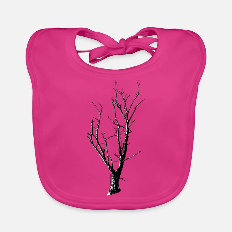 Baum - Baby Bio-Lätzchen - Fuchsia