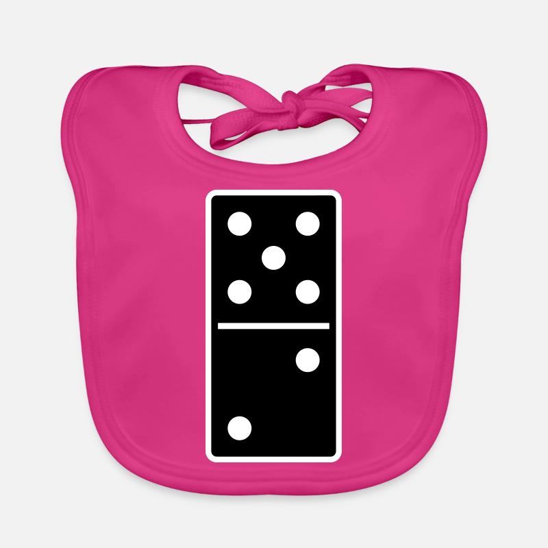 DOMINO STONE 5: 2 - VARIABLE COLOR - VECTOR DESIGN! Organic Baby Bibs