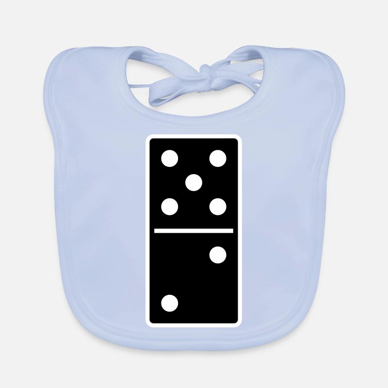 DOMINO STONE 5:2 - VARIABLE COLOR - VECTOR DESIGN! Baby Bio-Lätzchen