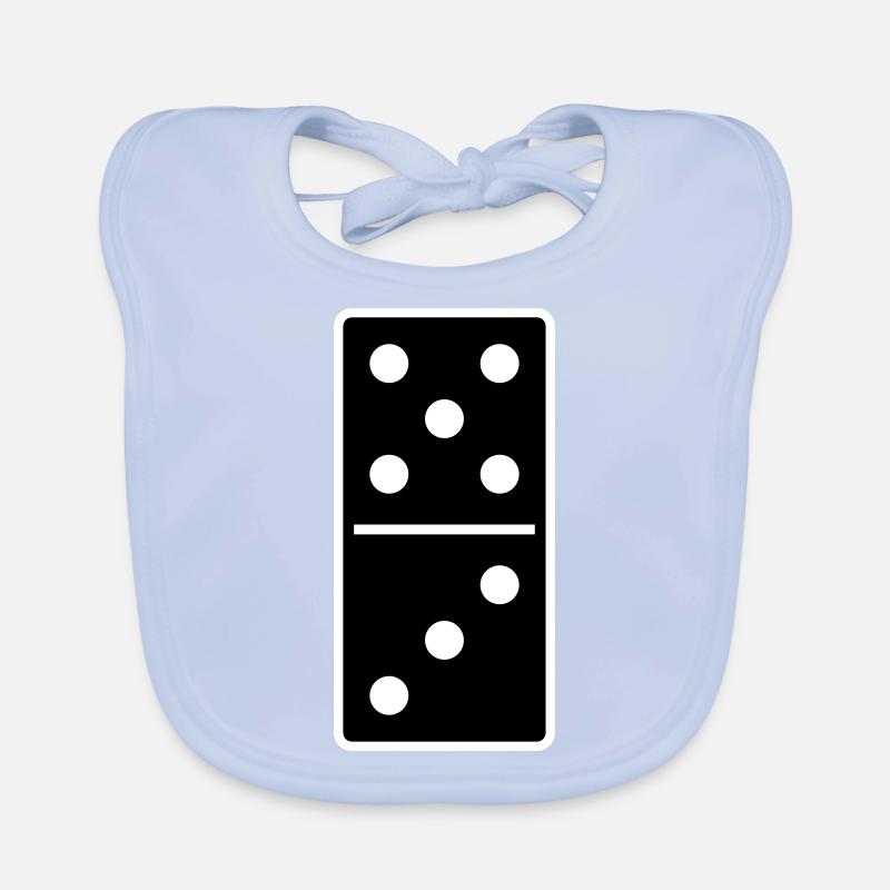 DOMINO STONE 5:3 - VARIABLE COLOR - VECTOR DESIGN! Baby Bio-Lätzchen