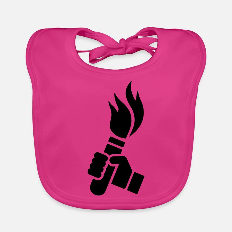 PYROTECHNIK - Baby Bio-Lätzchen - Fuchsia