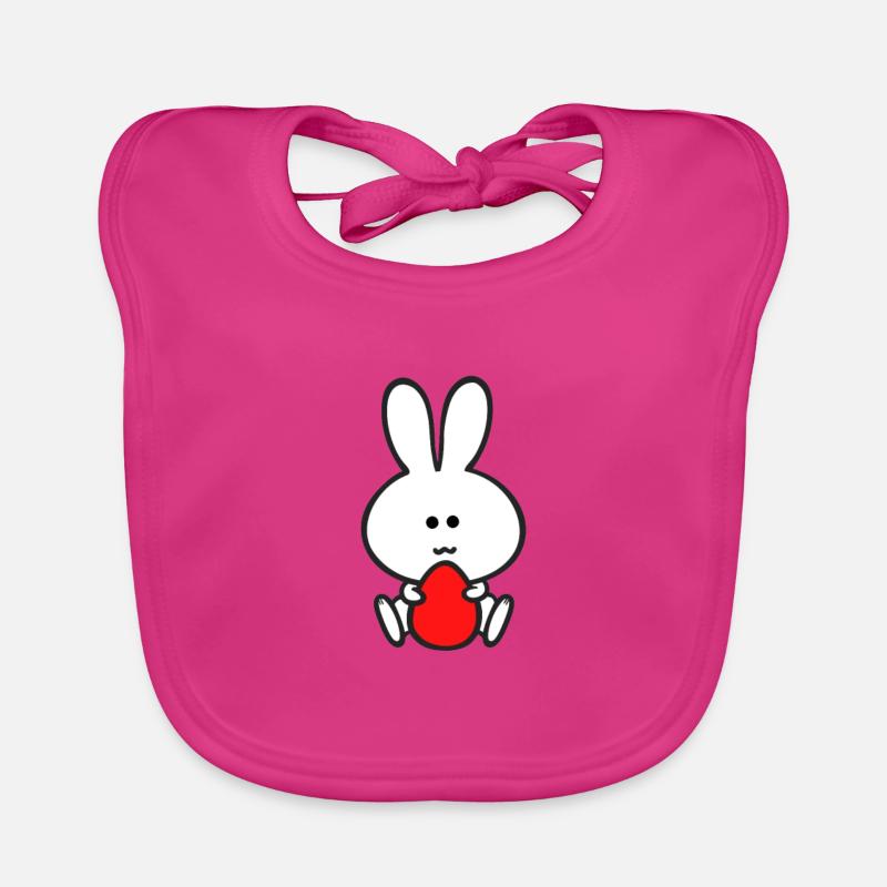 Easter bunny Easter eggs Organic Baby Bibs