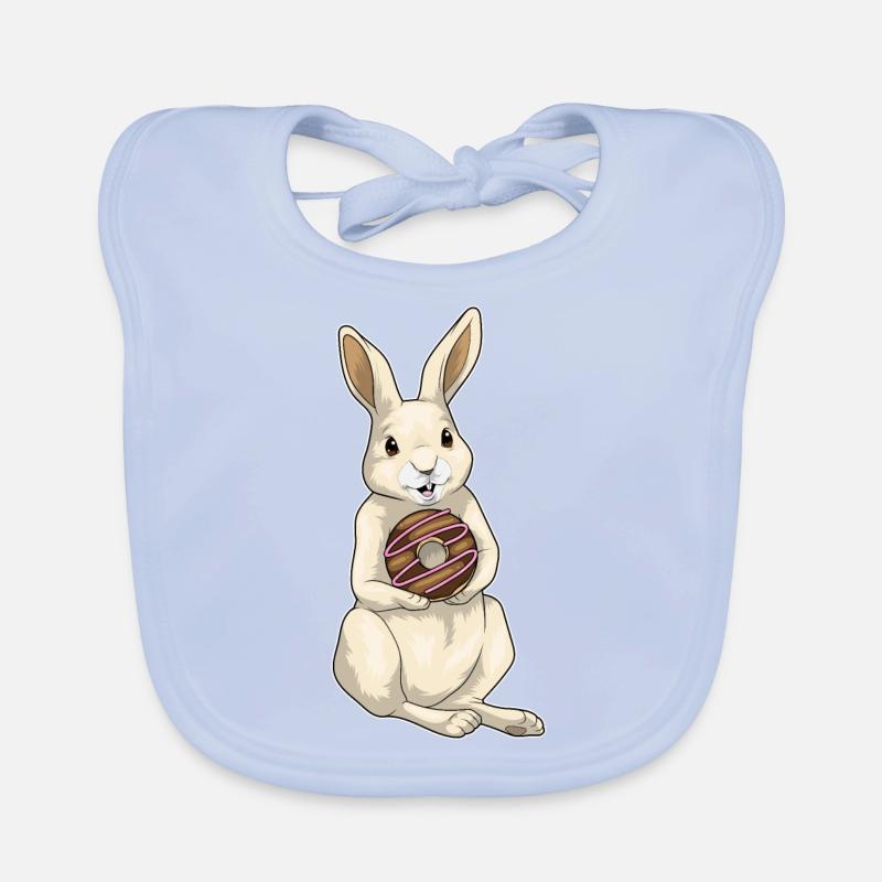 Hase Donut Baby Bio-Lätzchen