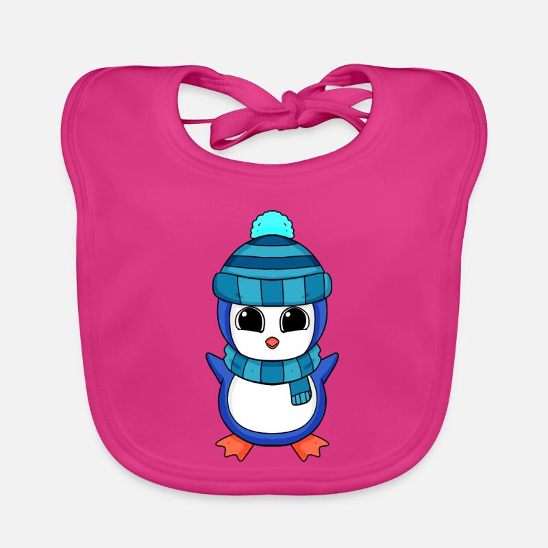 Pingouins Pingouins Bavoir bio Bébé