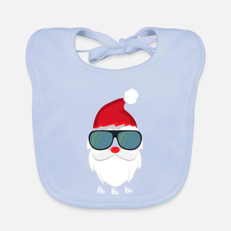 Weihnachtsmann Cool mit Sonnenbrille Baby Bio-Lätzchen