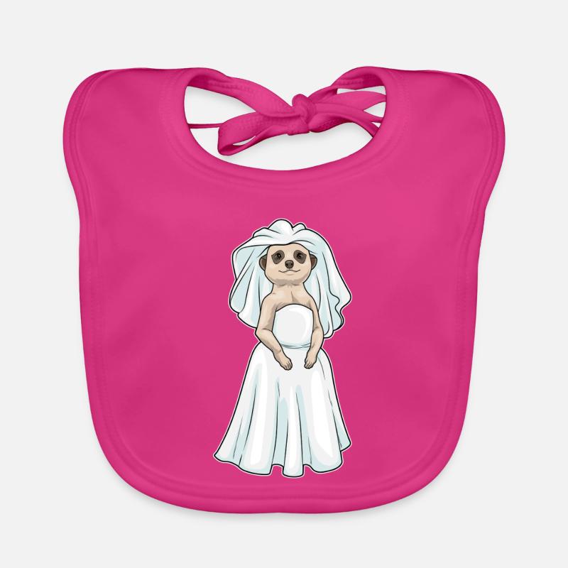 Suricate Voile de mariée Mariage Bavoir bio Bébé