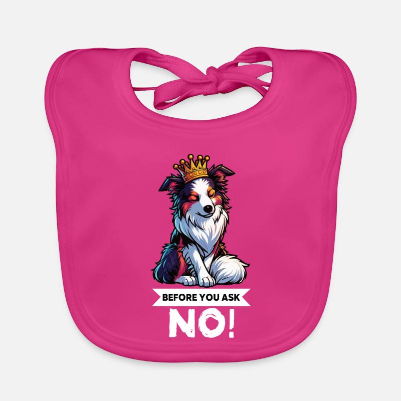 Avant de demander aux Australian Shepherds Aussie Aussies Bavoir bio Bébé