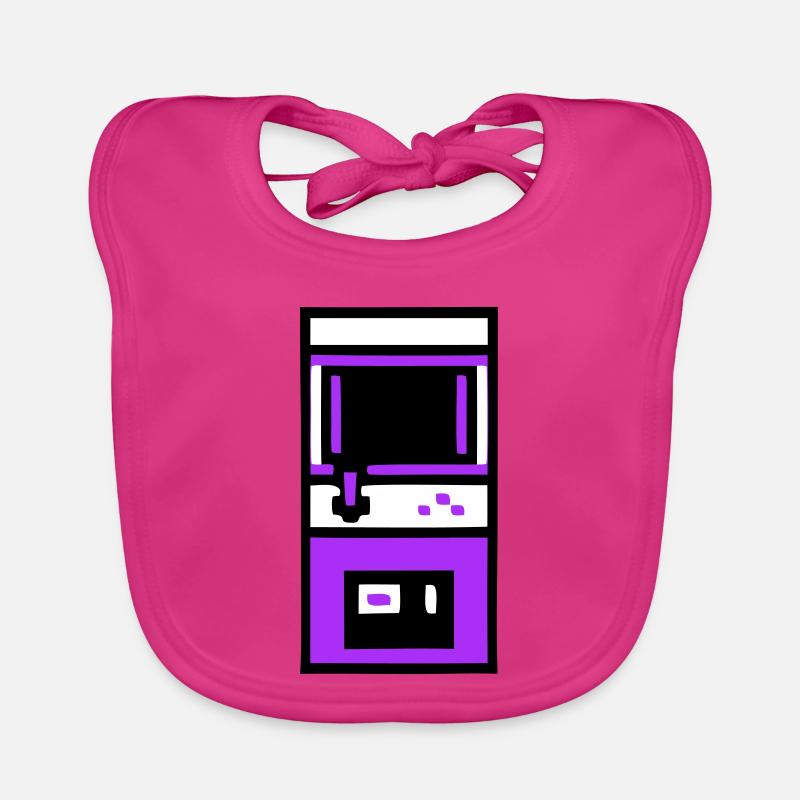 Nostalgischer Arcade Automat Gamer Baby Bio-Lätzchen