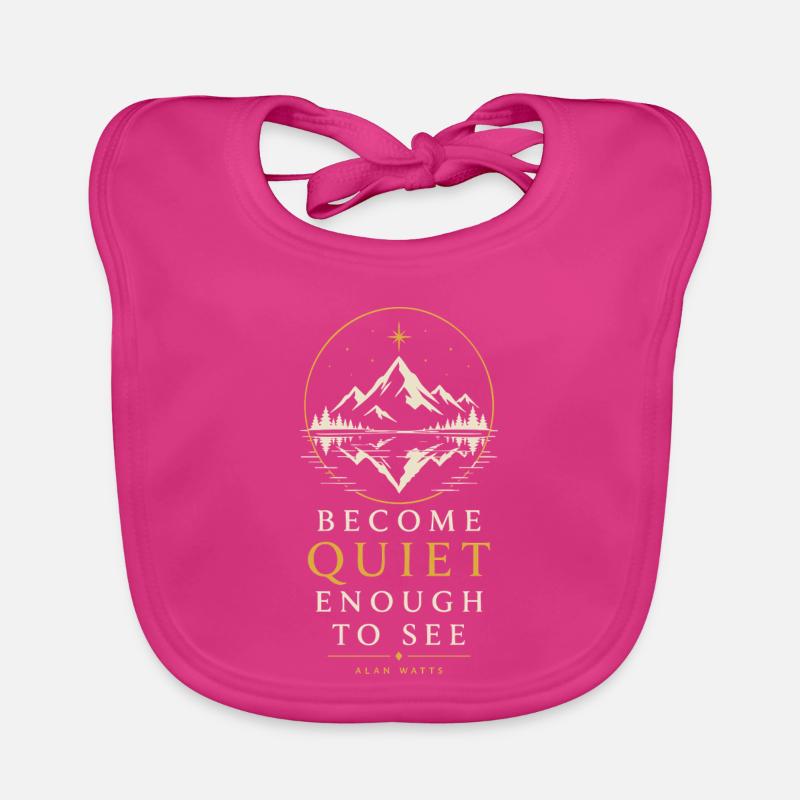 Quiet Mountain Reflection Organic Baby Bibs