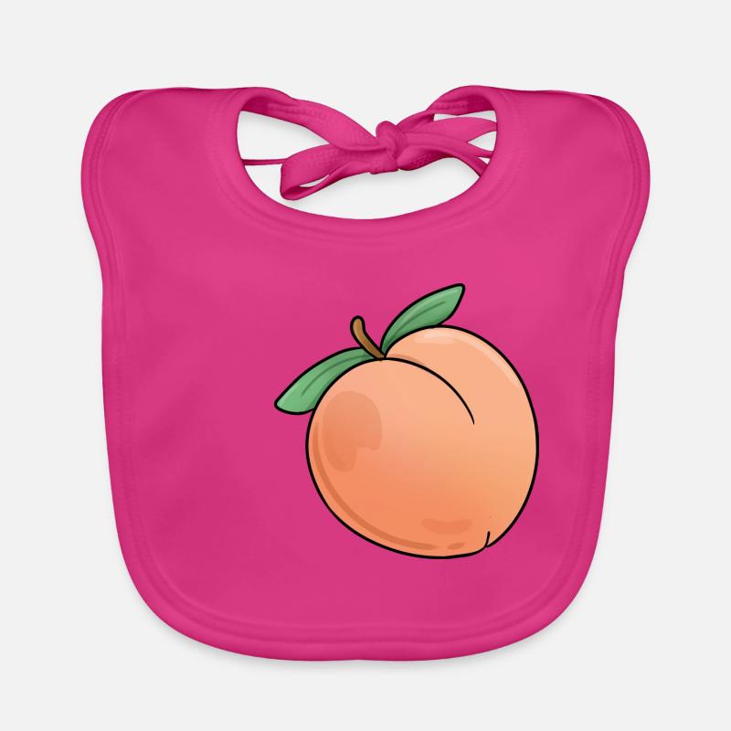 peach Organic Baby Bibs