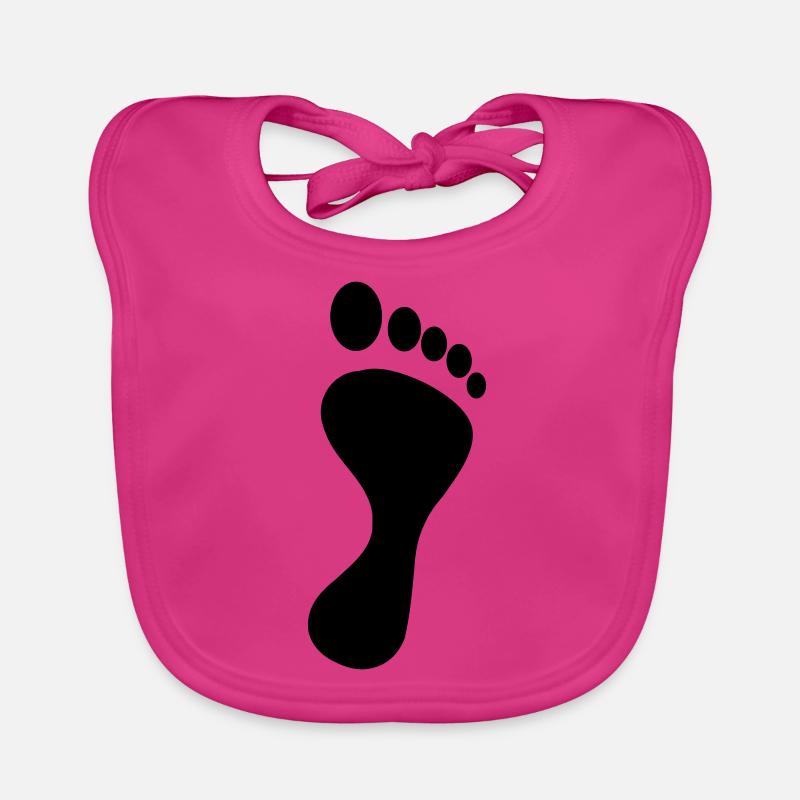empreinte de pied Bavoir bio Bébé